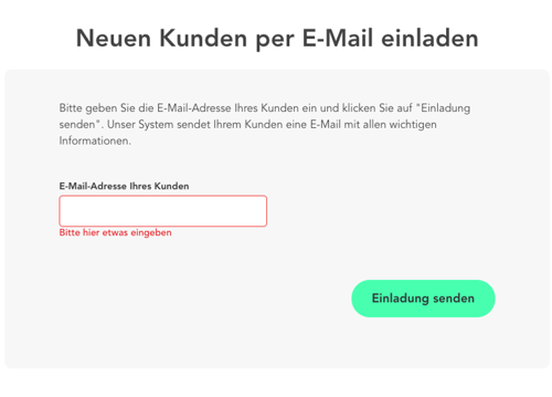 RIDE Kunden einladen Mail
