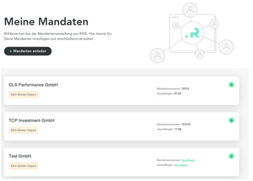 RIDE meine Mandanten