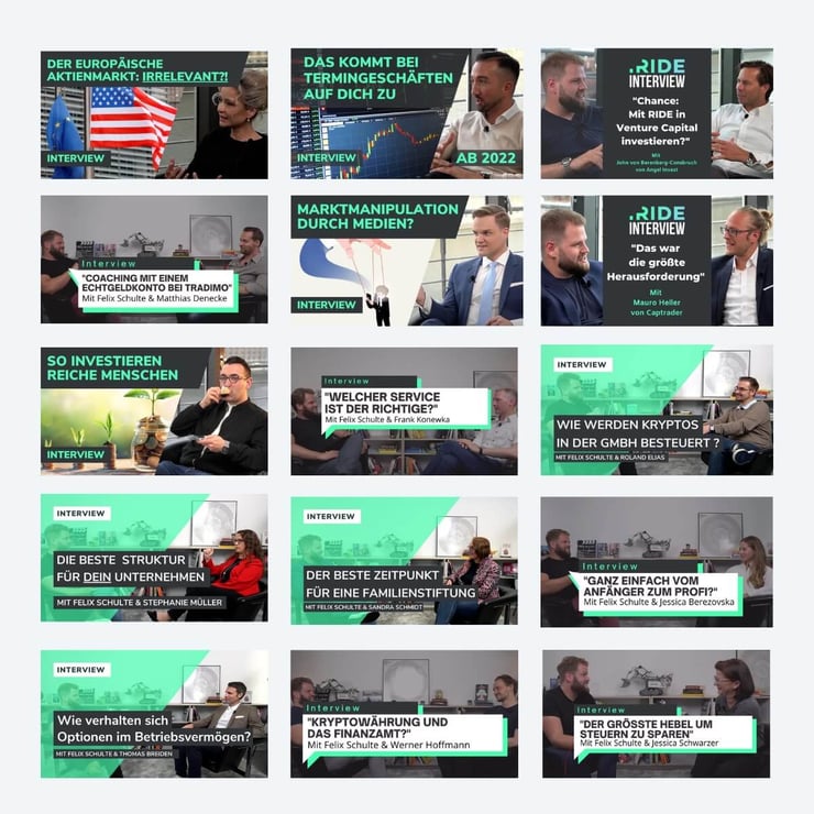 YouTube Interviews Überblick