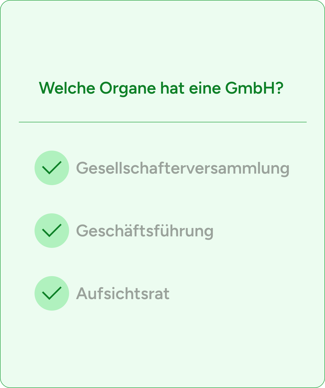 GmbH Organe 2